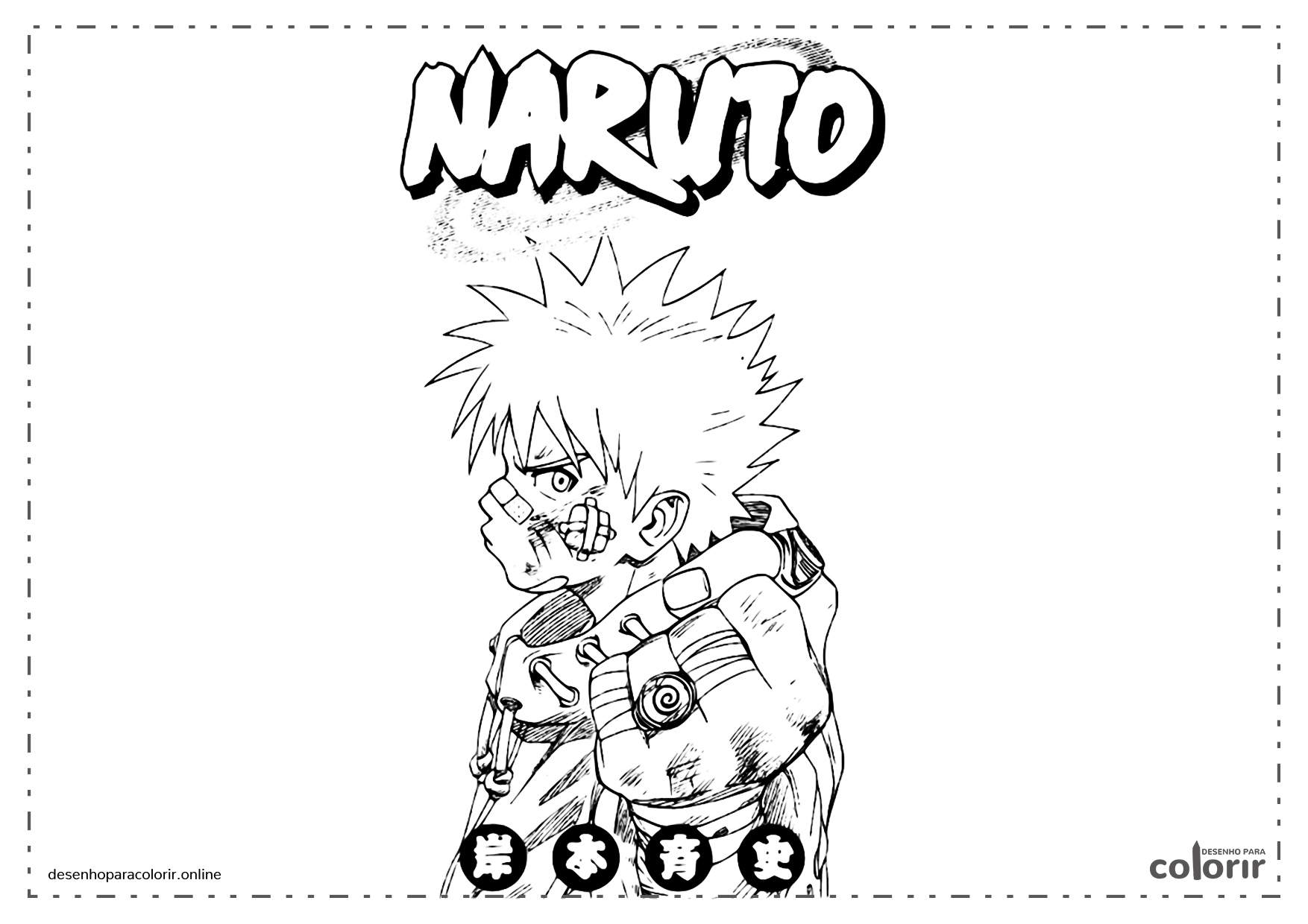 ▷ Desenhos de Naruto para colorir
